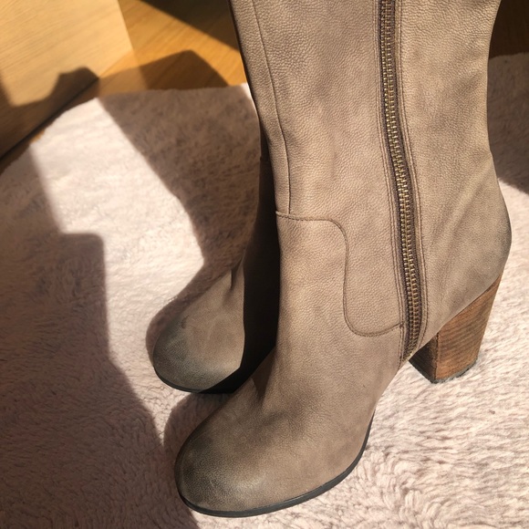 👢NEW LEATHER KNEE HIGH BOOTS COWBOY FALL BOOTS NORDSTROM BP - Picture 5 of 16